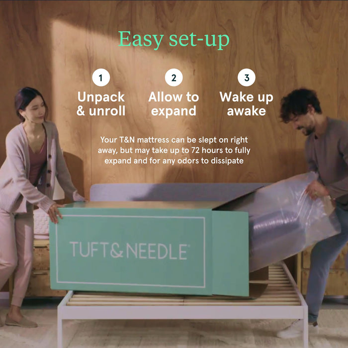 Tuft & Needle Kin Medium Firm 10" Twin XL Adaptive Foam Mattress in a Box, Cooling Pressure Relief, Balanced Support, 100 Night Trial, Fiberglass-Free, CertiPUR-US, 10-Year Limited Warranty