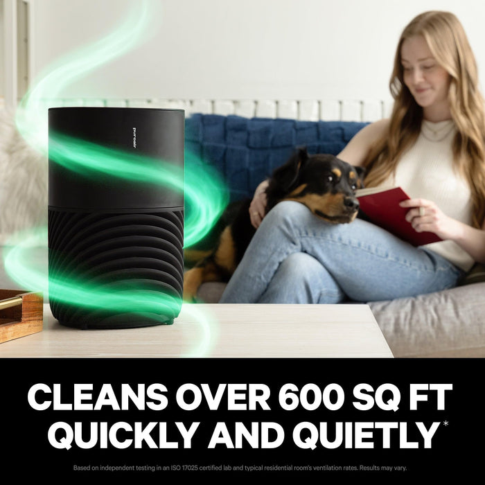 PuroAir 130 HEPA Air Purifier for Home Large Rooms - Covers Up To 500 Sq Ft - Filters Up To 99.9% of Pollutants, Smoke, Pollen, Dust - Quiet HEPA Air Filter - Air Purifiers for Bedroom