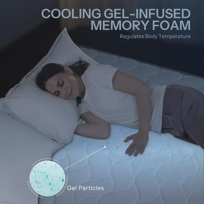 Hybrid Queen Mattress 10 Inch – Made in USA Medium Feel Queen Bed Mattress with Pocketed Coils & Cooling Gel Memory Foam, Reinforced Edge Support, CertiPUR-US Certified, Bed in a Box, SE-10-Q