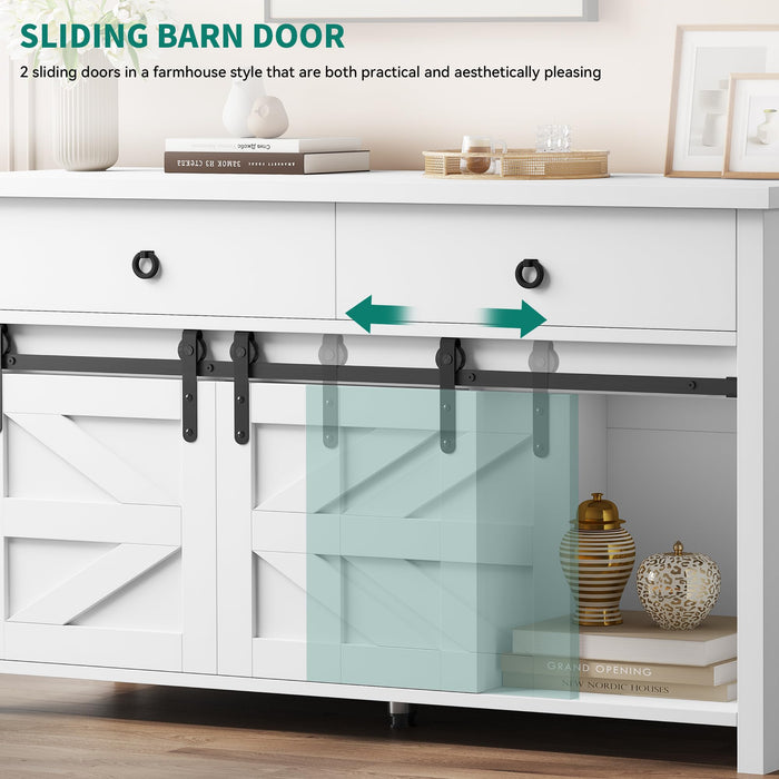 YITAHOME 54" Farmhouse Dresser for Bedroom, Large Modern Chest of Draw YITAHOME 54" Farmhouse Dresser for Bedroom, Large Modern Chest of Draw