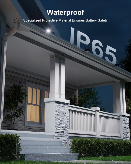 GVSHINE Solar Powered Gutter Lights Outdoor Waterproof 12 LED Clip On Gutters Light for Rainspout, Fence, Rail, Wall, Deck, Garden, Yard, Walkway, House Patio, Pool (Cool White, 8 Pack)