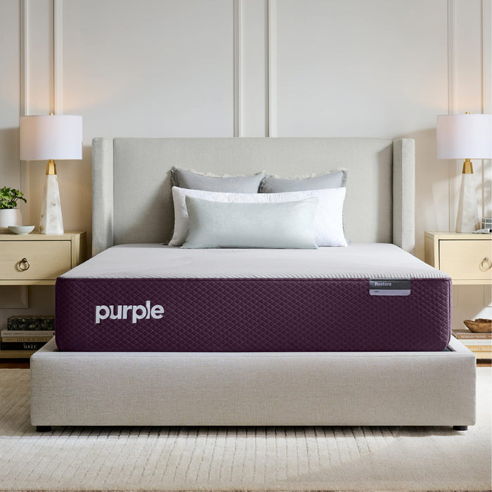 Purple Restore Mattress (Soft) – Split King, GelFlex Grid, Better Than Memory Foam, Temperature Neutral, Responsiveness, Breathability, Made in USA