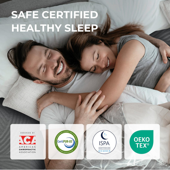 Sweetnight CoolNest Queen Mattress, 14 inch Cooling Gel Queen Size Memory Foam Mattress for Cool Night Sleep, 5-Zone Ergo Support for Pressure Relief, Medium Firm, CertiPUR-US Certified