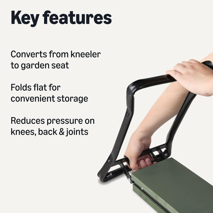 Amazon Basics - Gardening Stool, Foldable Kneeling Stool