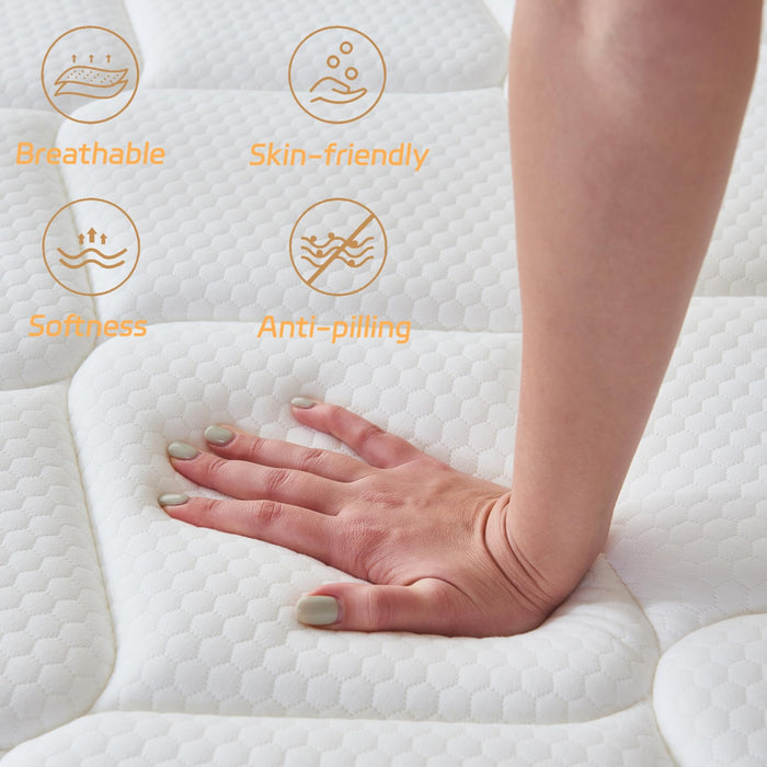 Review Queen Mattress, 10 Inch Queen Size Mattress in a Box,Memory Foam Hybrid Mattress,with Individual Pocket Spring for Motion Isolation & Silent Sleep, Pressure Relief,Plush Firmness.