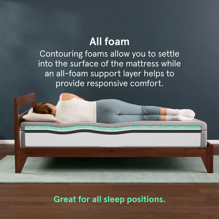 Tuft & Needle - Mint Medium Plush Gel Foam Queen Mattress - Enhanced Cooling, Responsive Comfort, Pressure Relief and Support, CertiPUR-US, 100-Night Trial, and 10 Year Limited Warranty