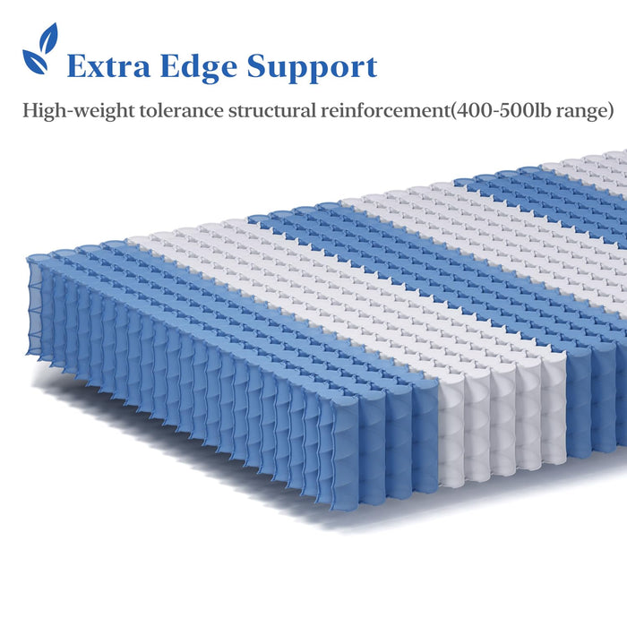 Queen Mattress, 12-Inch Deluxe Hybrid Mattresses, Fiberglass-Free Memory Foam Mattress in a Box, Individual Pocket Spring-Motion Isolation-Medium Firm-Extra Edge Support,365 Nights Trial,CertiPUR-US