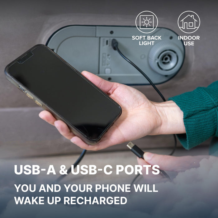 SLEEPLUX Dream Luxury 20" Queen Air Mattress with Built-in AlwayzAire Dual Pump, True-to-Size Raised Inflatable Mattress, Blow Up Bed with Ultra-Soft Flocked Top and Sides, 1-Year Warranty