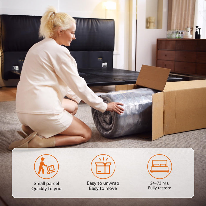 KYSHANN 12 Inch Queen Size Mattress,Medium Firm Memory Foam Spring Hybrid Mattress in A Box,Motion Isolation,Cool Sleep,Pressure Relief,Easy Shipping Compressed,365 Night Trial,Forever Warranty