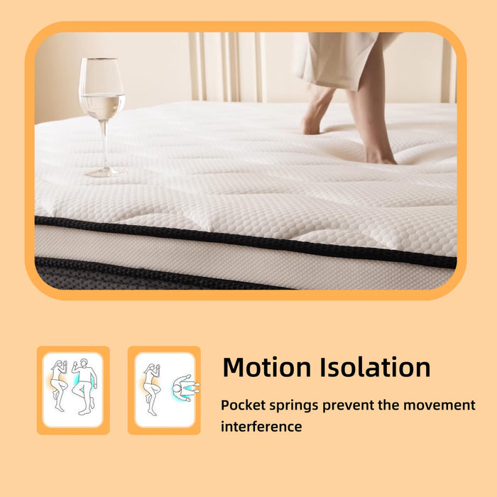 Review Queen Mattress, 10 Inch Queen Size Mattress in a Box,Memory Foam Hybrid Mattress,with Individual Pocket Spring for Motion Isolation & Silent Sleep, Pressure Relief,Plush Firmness.