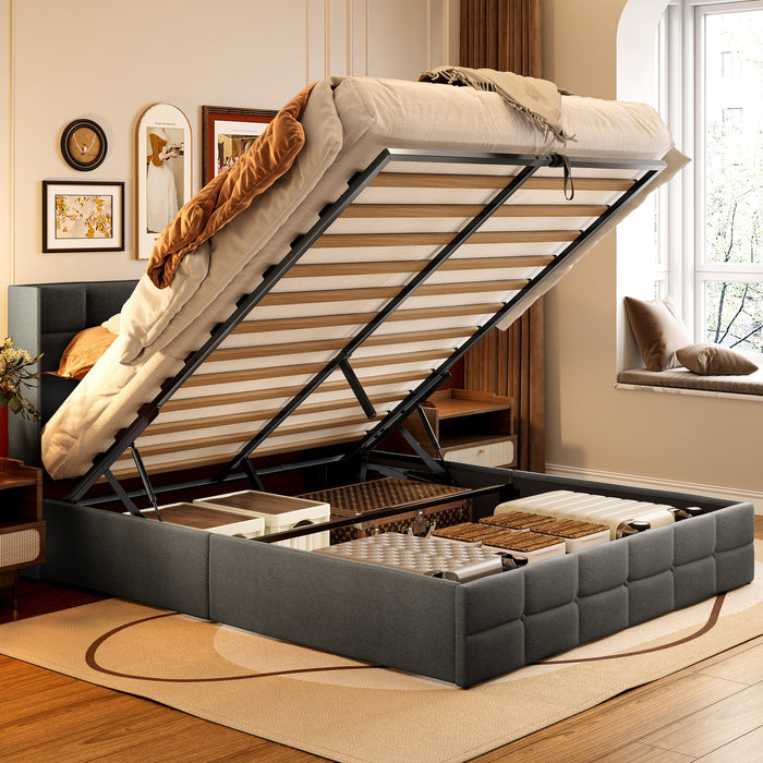 Lofka 5-Piece Modern Bedroom Furniture Set-Full Bed Frame , 2 Nightsta