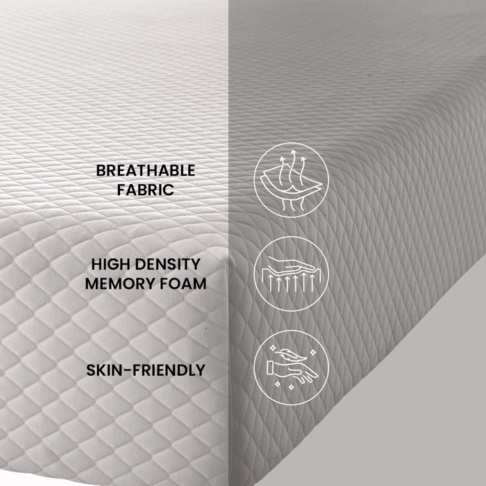ZenDen 6" Twin Medium Firm Tight Top Memory Foam Mattress