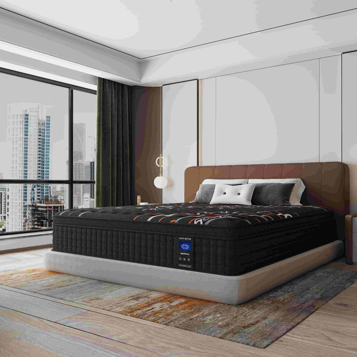 MRH Full 12 inch Euro Top Hybrid Mattress in a Box – Memory Foam & I