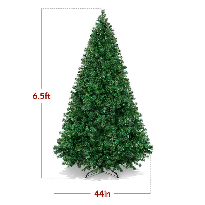 Best Choice Products Artificial Christmas Tree, 6ft Premium Unlit Hinged Design, Dense Branches Realistic Holiday Décor w/Easy Assembly, Base