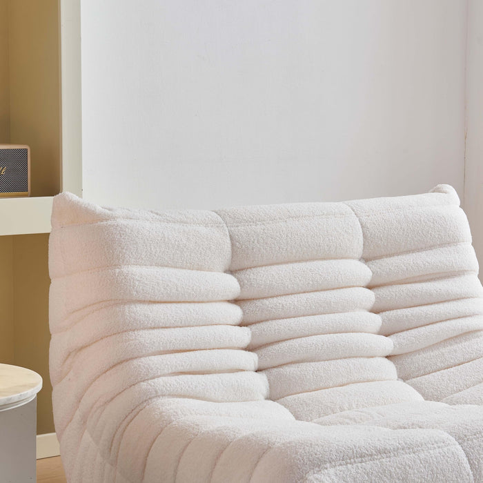 Bean Bag Chair for Adults, Oversized Loveseat Fireside Chair Comfy Lazy Floor Sofa, 2 Seater Lazy Sofa Couch Memory Foam Bean Bag for Living Room, Bedroom Apartment Office (Beige)