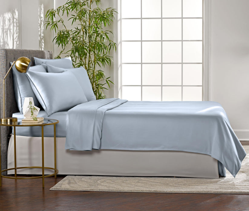 PURE BAMBOO Sheets 100% Genuine Bamboo Viscose, King, Sterling Blue