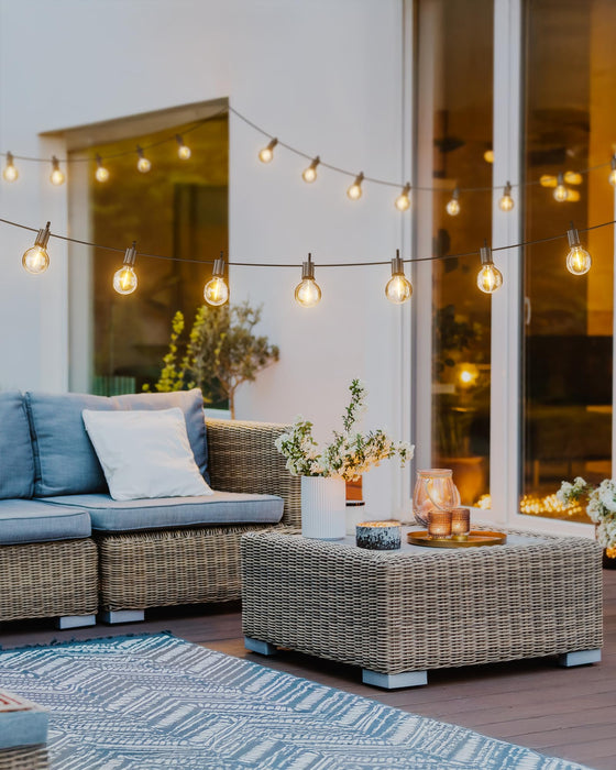 Brightown Outdoor String Lights, 29FT G40 LED IP65 Waterproof Patio Lights