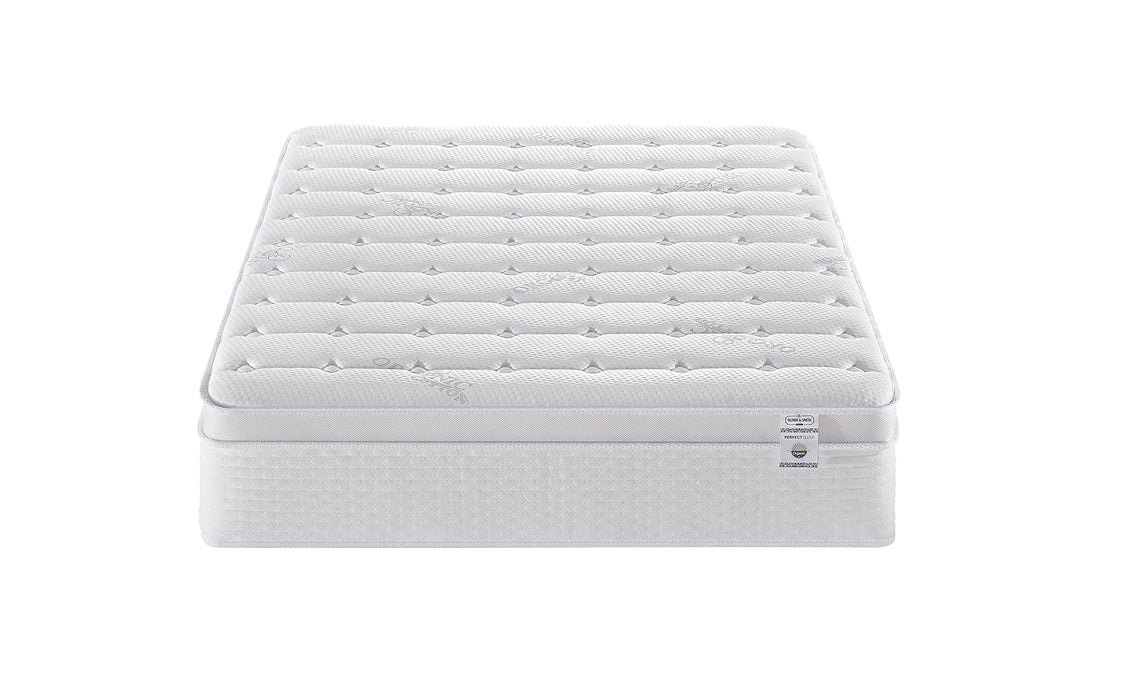 Queen Size Mattress - 14 Inch Cool Memory Foam & Spring Hybrid Mattress with Breathable Cover - Comfort Plush Euro Pillow Top - Rolled in a Box - Oliver & Smith