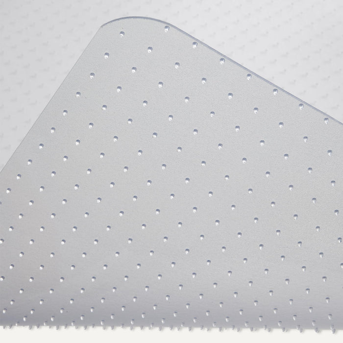 Amazon Basics Office Chair Mat for Low Pile Carpeted Floors, Clear Plastic with Studded Grips, 46" x 60", for Home or Office