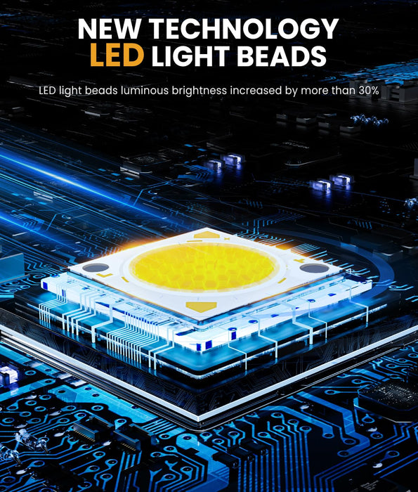 BITPOTT Solar Spot Lights Outdoor, 58 LED 3 Lighting Modes Solar Flood Lights, Waterproof IP67 Wall Light Spot Light Outdoor for Tree Yard Garden Pathway (Cool White, 2 Pack)