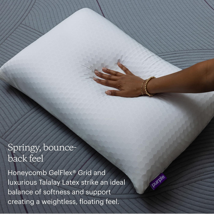 Purple Harmony Pillow | The Greatest Pillow Ever Invented, Hex Grid, No Pressure Support, Stays Cool, Good Housekeeping Award Winning Pillow (King - Low)