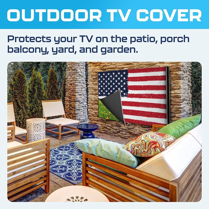 Outdoor TV Cover 55 Inch Weatherproof and Waterproof | TV Cover for Outside 55 | Outdoor TV Enclosure | Smart Shield TV Screen Protector for Outside TV | TV Display Protectors