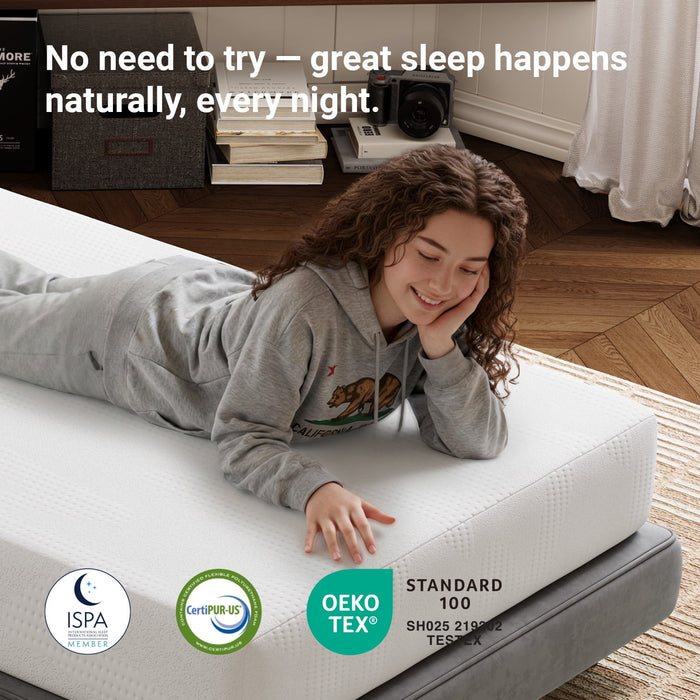 Avenco Victoria 6" Medium Gel Memory Foam Cooling Motion Isolation Mat