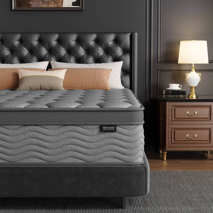Madevos Queen Mattress 12 inch, Hybrid Mattress in a Box, Memory Foam