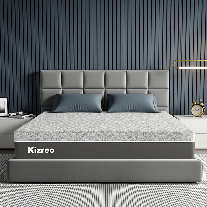 Kizreo 12 inch Queen Cooling Gel Memory Foam Mattress in a Box, Remova
