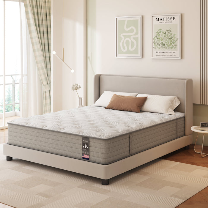 KOW Mattress 12 inch Full Size, Gel Memory Foam Hybrid Mattress in a B