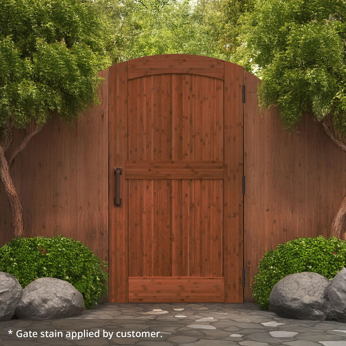 Bamboo Fence Gate - Unfinished, Decorative Bamboo Entry Gate for Yard, Patio, Lawn, Backyard, Outdoors, Door for Privacy, Rustic Natural Wood Garden Gate, Fence Panel Gate for Garden Entrance