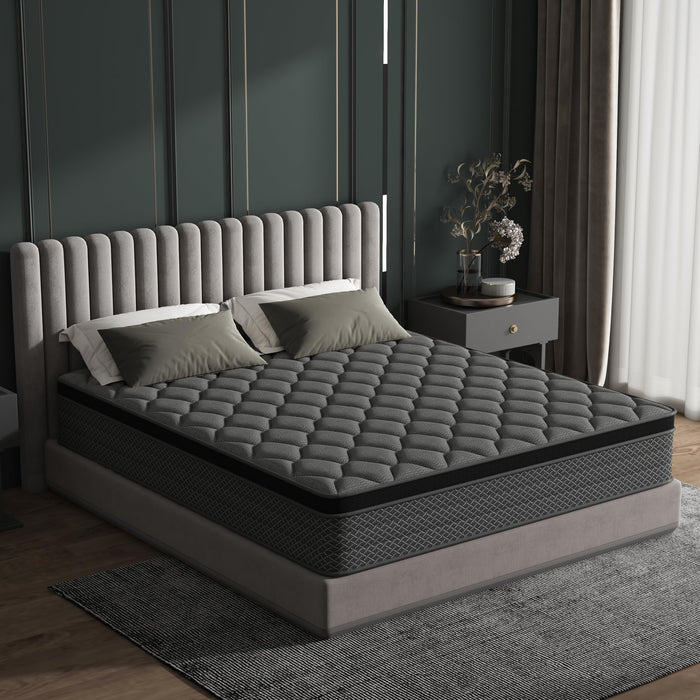 DAJIYUHC Queen Mattress, 12 Inch Hybrid Mattress in a Box, Memory Foam and Pocket Springs, Medium Plush Feel with Motion Isolating, CertiPUR-US Certified, Fiberglass Free -365-Night Trial