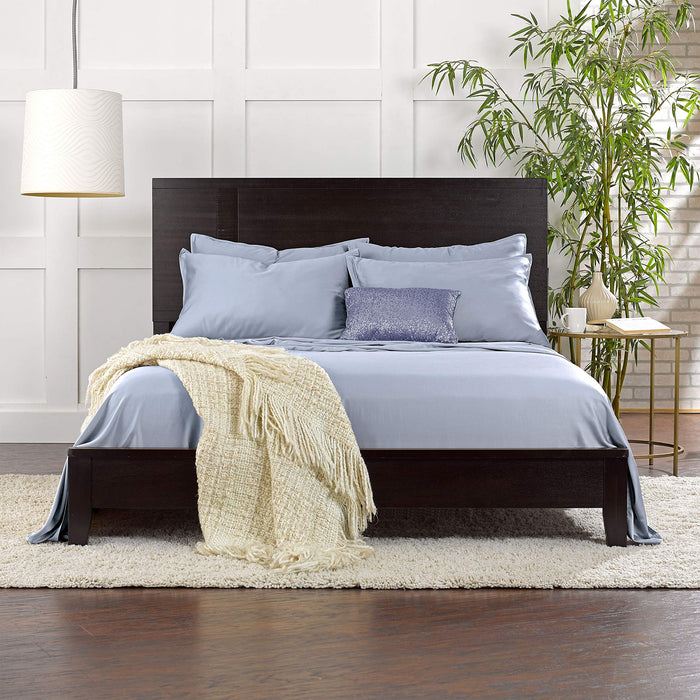 PURE BAMBOO Sheets 100% Genuine Bamboo Viscose, King, Sterling Blue