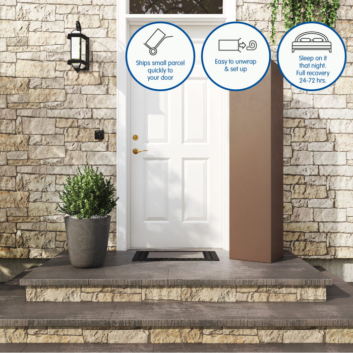 Vibe Quilted Hybrid Mattress, 12-Inch Innerspring and Pillow Top Gel Memory Foam Mattress, Fiberglass Free, CertiPUR-US Certified Bed in a Box, Twin