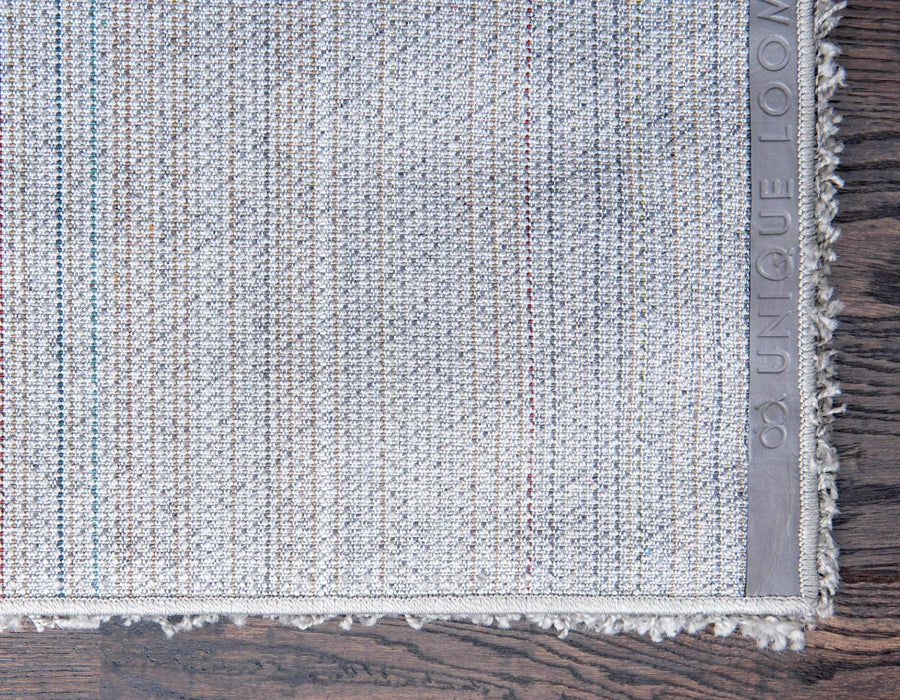 Unique Loom Solid Shag Collection Area Rug (7' 1" x 10' Rectangle, Cloud Gray)