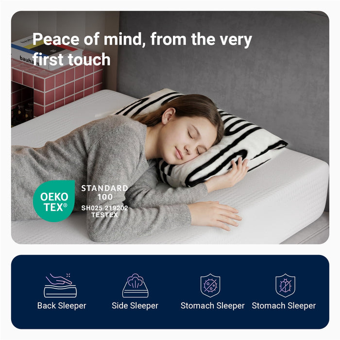 Avenco Victoria 6" Medium Gel Memory Foam Cooling Motion Isolation Mat