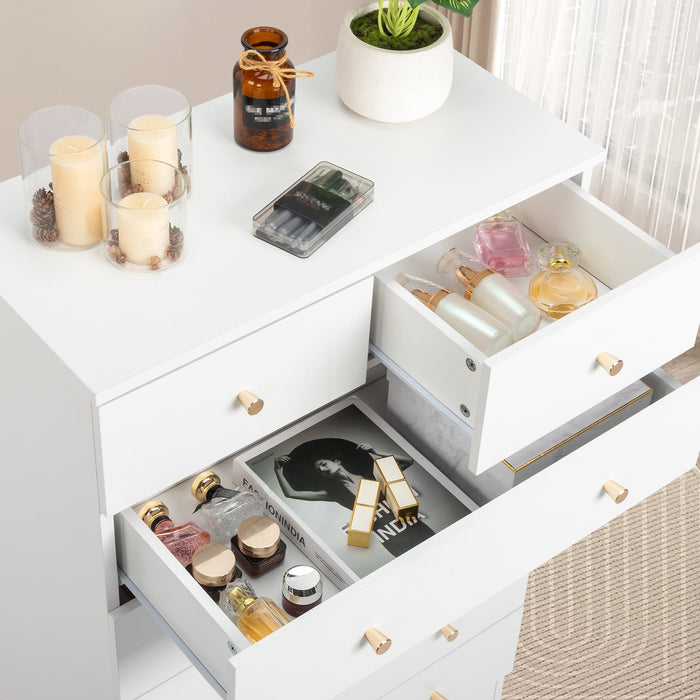 UBesGoo 7 Drawer Wood Dresser for Bedroom, Chest of Drawers, Storage O