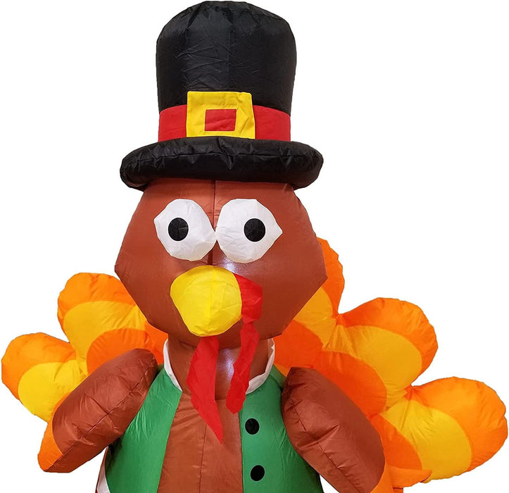 Thanksgiving Inflatable Turkey, Happiwiz 4ft Height Outdoor Thanksgivi