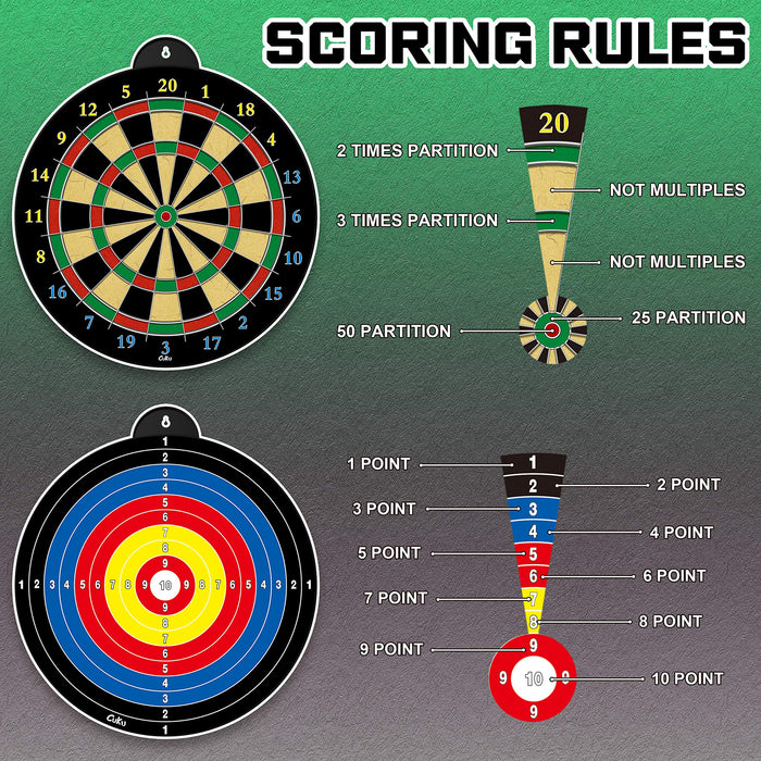 Dart Board - 12pcs Magnetic Darts - Excellent Indoor Game and Party Games