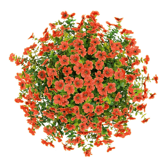 HyeFlora Artificial Fake Fall Hanging Plants Flowers Basket for Outdoo