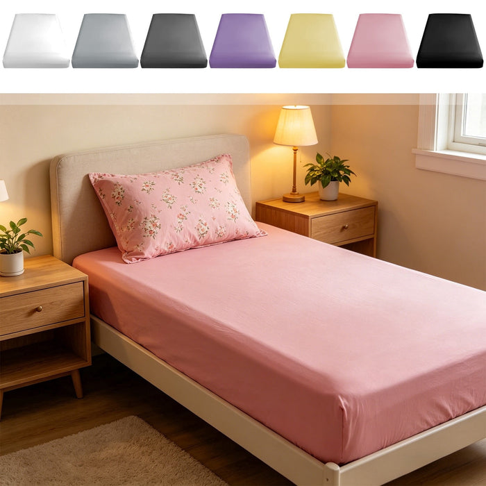 AZXY Twin XL Cooling Cotton Fitted Sheet 39"×79", Back to School Coll