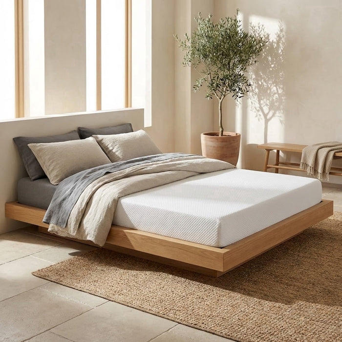 Atlas Mattress 6" Twin Gel Memory Foam Mattress, Breathable Cover, Med