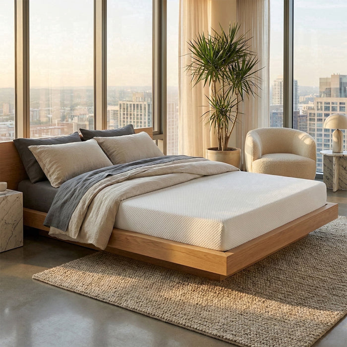 Atlas Mattress 6" Twin Gel Memory Foam Mattress, Breathable Cover, Med
