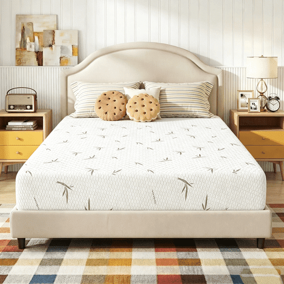 Mattress Queen 10 inches, Memory Foam Mattress Bed in a Box Medium Fir