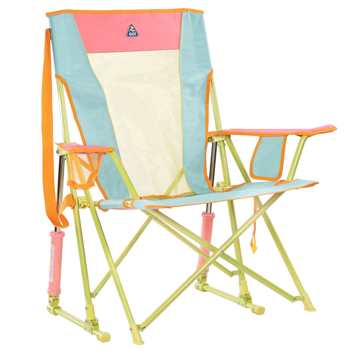 GCI Outdoor Comfort Pro Rocker Camping Chair with Mesh Backrest, Indig
