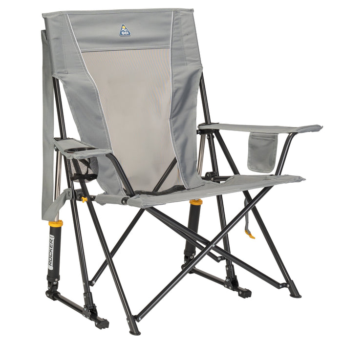 GCI Outdoor Comfort Pro Rocker Camping Chair with Mesh Backrest, Indig
