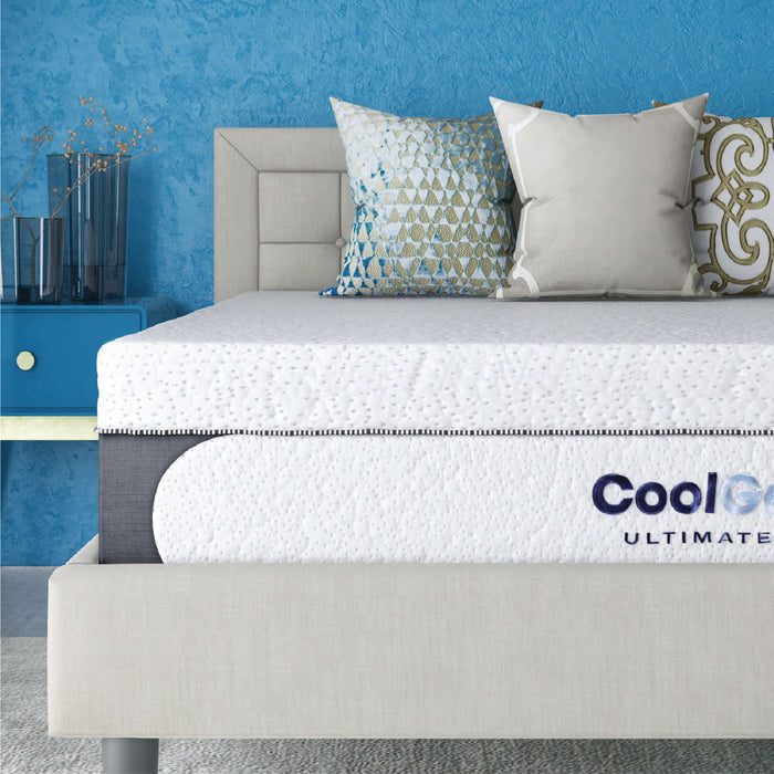 Cool Gel 8" Twin Medium Tight Top Gel Memory Foam Mattress, White