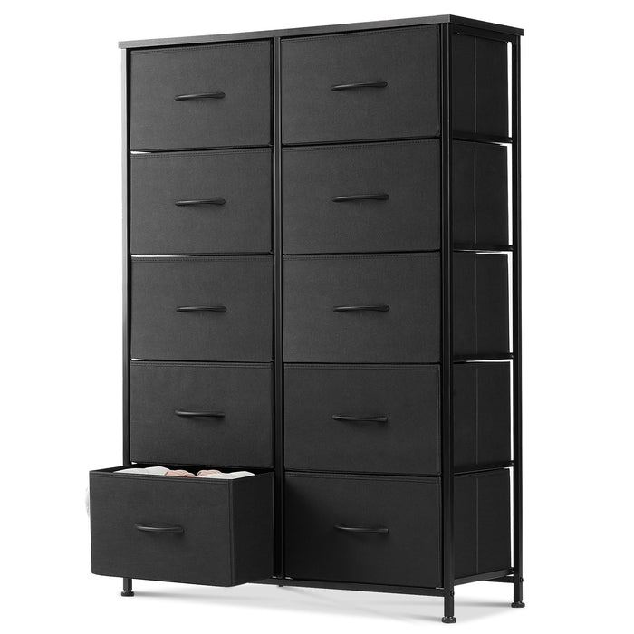 EDX 9 Drawer Dresser, Wide Chest of Drawers Nightstand Storage Tower S