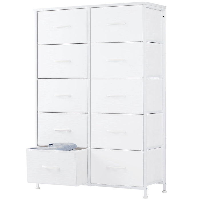 EDX 9 Drawer Dresser, Wide Chest of Drawers Nightstand Storage Tower S