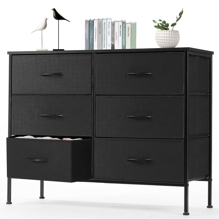 EDX 9 Drawer Dresser, Wide Chest of Drawers Nightstand Storage Tower S